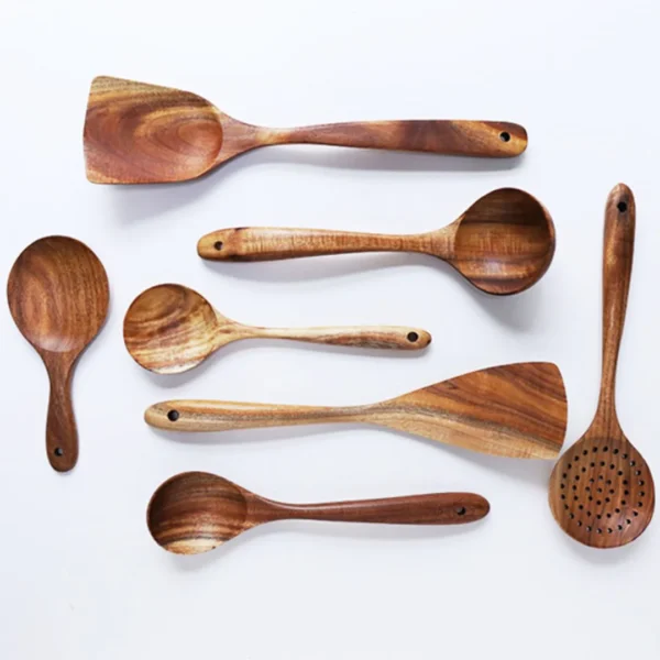 Wooden Cooking Utensil Set - Image 4